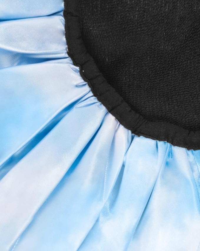 Aquior Shower Caps,Terry Lined Shower Cap for Women Reusable, Triple Layer Waterproof Bath Cap, Extra Large for Women Long Hair