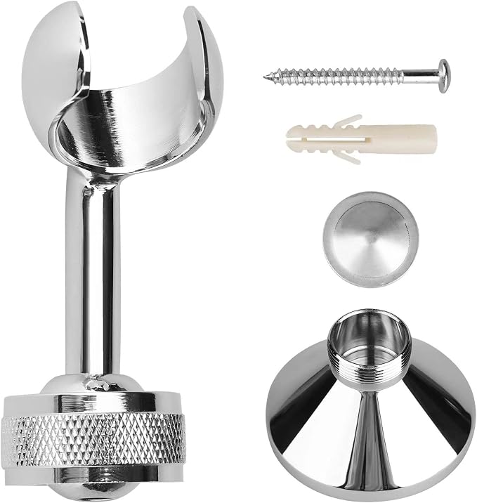 Shower Head Holders, YTTX Adjustable Shower Holder Cooper Shower Holder Bracket Chrome Plated Shower Set Shower Stand for Standard Shower Hose
