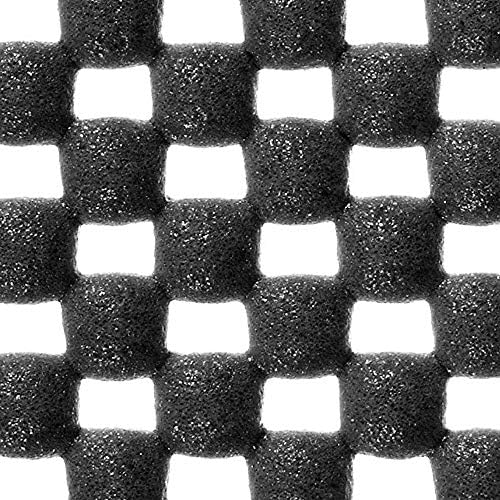 Shelf Liner Drawer Liner Non-Slip Mat Shelves Liners 12" X6.5’ Grid Pattern PVC Non-Adhesive Grip Liner Anti-Slip Mat for Kitchen Cabinets Wire Shelving Pantry Dresser Refrigerator (Black)