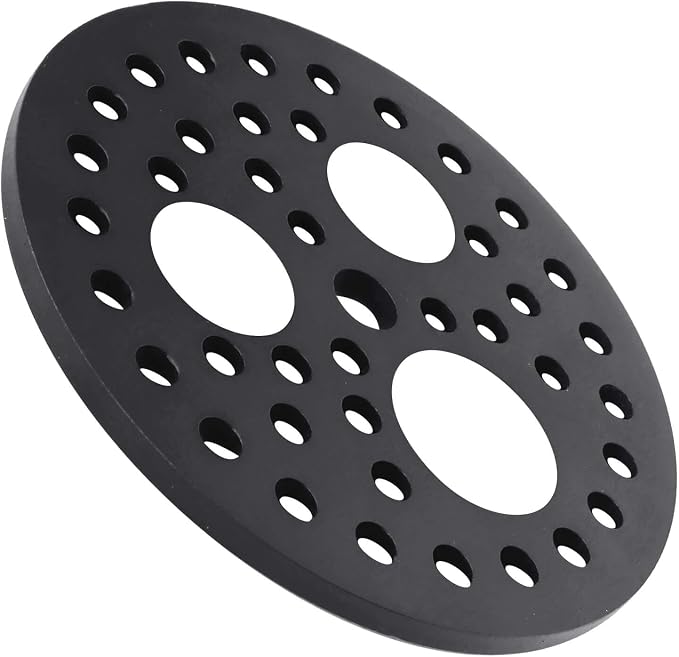 6.5" Cast Iron Drain Cover with Removable Drain Ports, Garage Drain Cover, Floor Drain, Floor Strainer