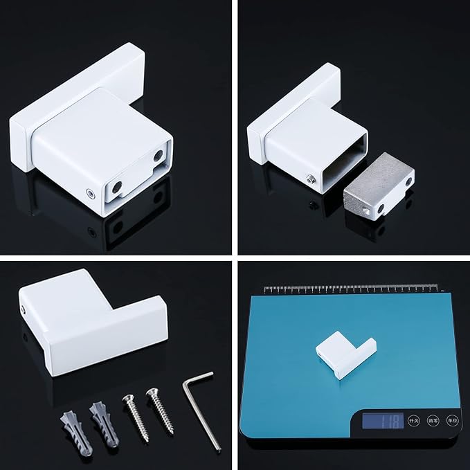 RANDOM White Towel Hooks Bathroom Hardware Accessories Wall Hook SUS 304 Stainless Steel Matte White Robe Hook for Bathroom Kitchen,Contemporary Style Wall Mounted 2 Pack.96009-8MW3