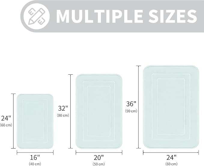Cupic Cupid Memory Foam Bath Mat 24"×36", Non Slip Bathroom Rugs, Baby Blue | Soft Touch, Cushioned Comfort, Non Slip Bathroom Mat, Super Absorbent & Quick Dry, Machine Washable for Shower, Tub & Vanity