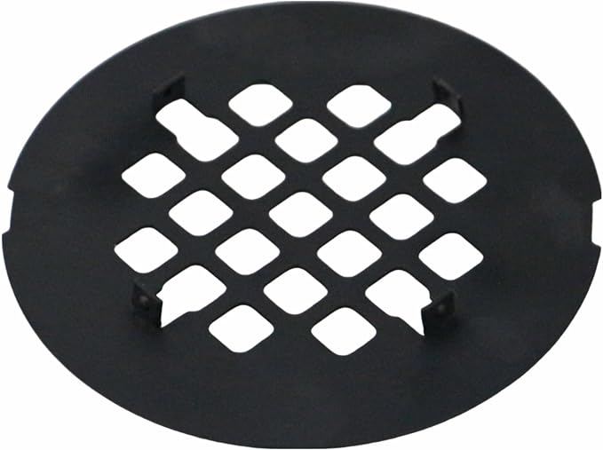 Shower Drain Cover Replacement, Welsan Stainless Steel 4-1/4" OD Round Snap-in Shower Strainer Grid - Oil Rubbed Bronze - Easy No-Tool Install
