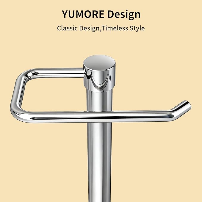 YUMORE Hand Towel Holder Stand Countertop Towel Rack Free Standing Towel Bar Hanger for Bathroom Kitchen