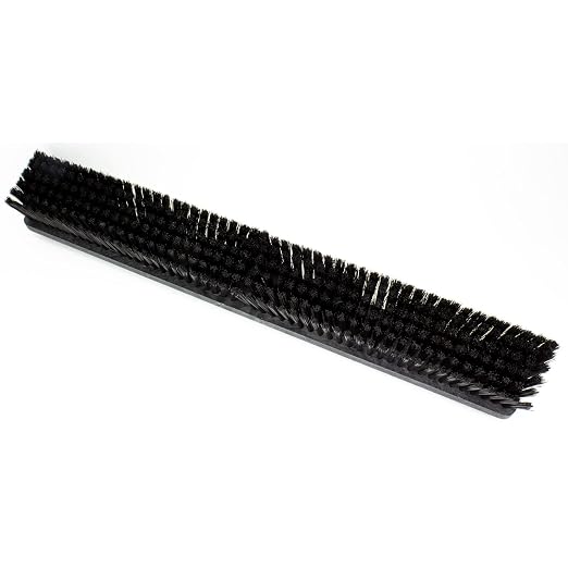 SPARTA Omni Sweep – 24" Heavy Duty Broom Head for Outdoor and Indoor Use, Nonabsorbent Block, Multi-Surface Deck Brush for Garage, Patio, Kitchen, and Concrete, Black, Pack of 12