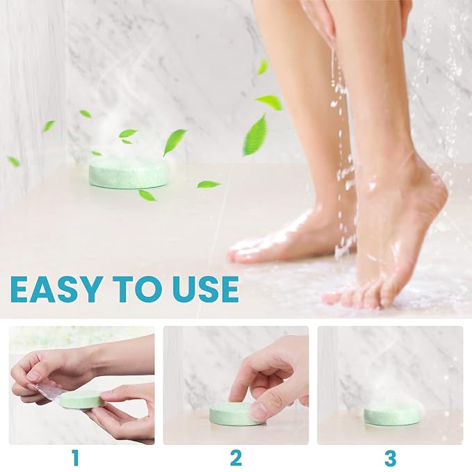 CalmNFiz Shower Steamers Aromatherapy Self Care Gifts 2 * 8 Pack Set, Green | Birthday Gifts for Women, Mom, Wife, Friend, Teacher, Shower Bombs Essential Oil Tablets 8 Fragrances, Self-Care Relaxation