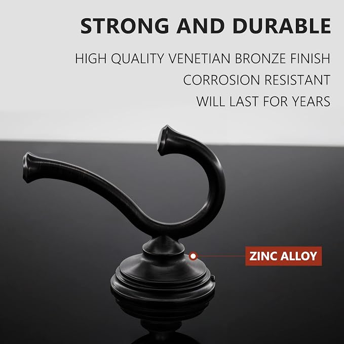 79735-RB Repalcement for Delta Cassidy Single Robe Hook, Venetian Bronze