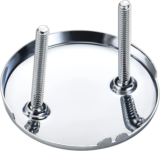 DTT101 Repalcement for Kingston Brass and for Delta 2 Hole Bathtub Overflow Plate,3-3/16 Inches Diameter,Polished Chrome