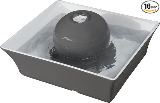 PetSafe Drinkwell Ceramic Pet Water Fountain, Cats & Dogs, Quiet, 70 oz | Encourages Pets to Drink More, Replaceable Carbon Filter, Whisper-Quiet Submersible Pump, Dishwasher Safe