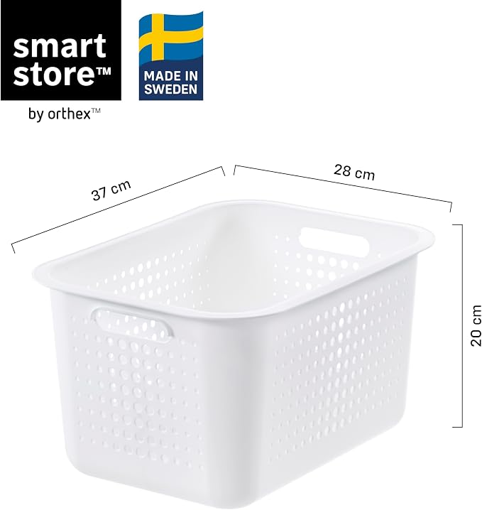 SmartStore - Basket Recycled Storage Box 20-13 Litres - Taupe Colour