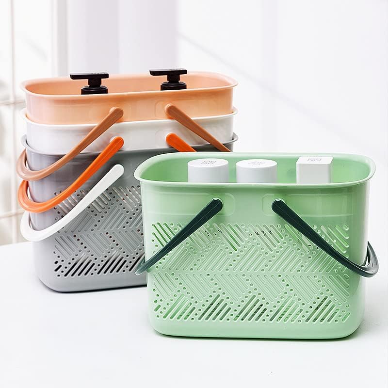 College Shower Caddy, Portable Shower Caddy Bathroom Caddy With Holdes for College Dorm Room Essentials, Garden, Pool, Camping, Gym, Beach, Cleaning Supplies 11.8 * 7.1 * 7.9 inch-Green
