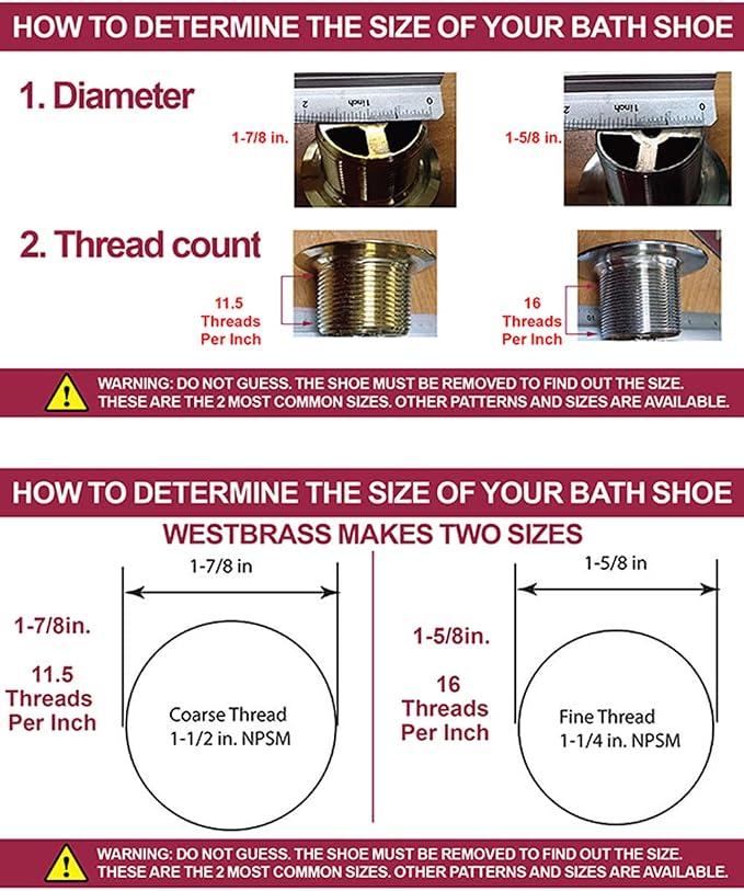 Westbrass D3324-07 1-1/2" NPSM Pull & Drain Bathtub Plug, Coarse Thread, Satin Nickel