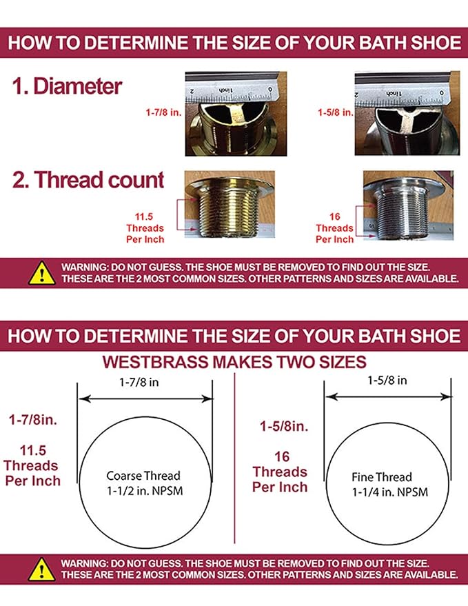 Westbrass A398R-62 1-1/2" NPSM Coarse Thread Mushroom Tip-Toe Bathtub Drain Stopper, Matte Black