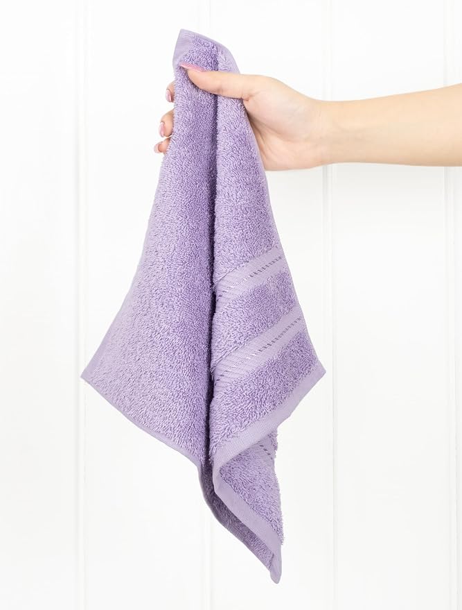 American Soft Linen 100% Cotton Luxury Turkish Towels, 4 PC Washcloth Set | Soft Absorbent Quick Dry OEKO Tex Standard 100 Certificated Durable Machine Washable Premium Hotel Quality