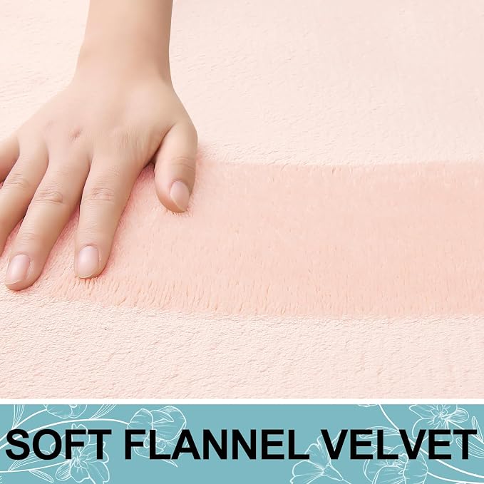 Smiry Memory Foam Bath Mat 59x24, Extra Soft and Absorbent Bathroom Rugs | Pink, Quick Dry Machine Washable Non-Slip Bath Mat for Bathroom Floor, Shower and Tub