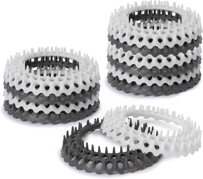 Evriholder Vanity Sink Drain Saver, Catches Hair, Prevents Clogs, 12 Pack | Fits Most Standard Sinks, Quick and Easy to Install