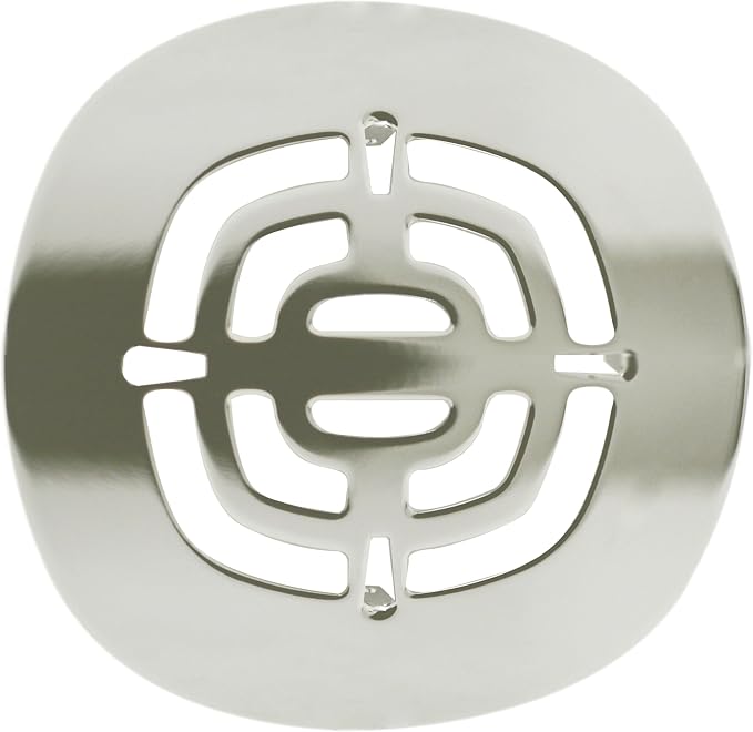 Westbrass Brass Snap-In Shower Strainer Grid, Polished Nickel, D316-05