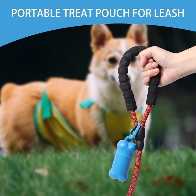 3 Pieces Portable Treat Holder Small | Mini Dog Treat Pouch for Training, Dog Treat Bag for Leash and Travel Treat Container Dispenser Airtight