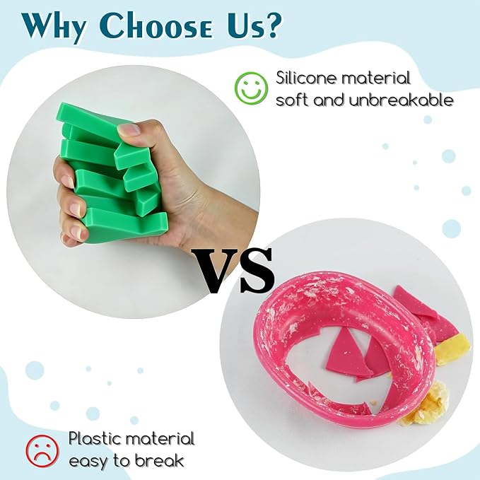Silicone Soap Dish Self Draining with Suction Cups (Green,1 Pack) | Waterfall drainage design drains fast to keep soap dry silicone soap saver with reusable suction cups for bathroom & kitchen