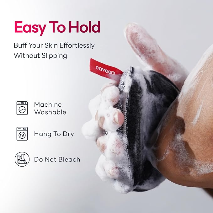 Exfoliating Body Scrubber, Bath and Body Scrub Buffer, Body Exfoliator for Remove Dead Skin, Gentle and Rough Lightweight Sponge for Shower (2 Pack)
