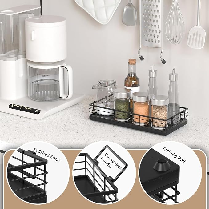 Toilet Paper Basket, 2PCS 13 Inch Bathroom Basket Tank Tray Top Storage Toiletries Organizer for Bathroom, Living Room and Kitchen
