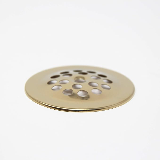 PF WaterWorks Bathtub/Bath Tub Drain Shoe Grid/Strainer Cover with Matching Screw;Polished Brass; PF0915-PB