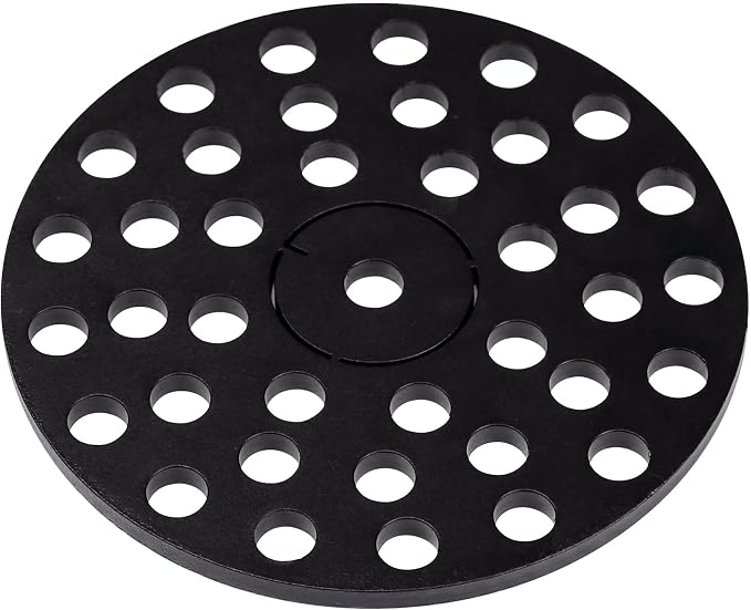 5 inch Drain Cover with Integrated Ports, Floor Drain with Removable Round Disc, 5" Garage Drain Cover Replacement Solution, Floor Strainer, 1PCS
