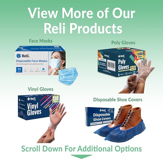 Reli. Toilet Seat Covers (2000 Pcs, 8 Packs of 250) Flushable | Disposable Toilet Seat Cover 14x16" (Half-Fold) | Paper Liners for Restroom, Bathroom, Travel, Camping, Potty Training