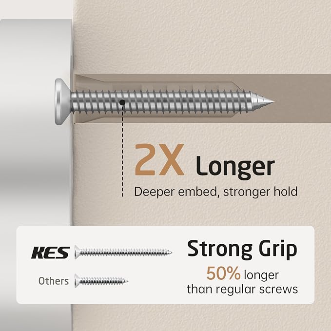 KES Kitchen Swivel Towel Bar 9-Inch, Swivel Towel Rack for Dish Towel, Double Towel Bar 2-Arm Wall Mounted, SUS 304 Stainless Steel, Brushed Finish, A2106S23-2