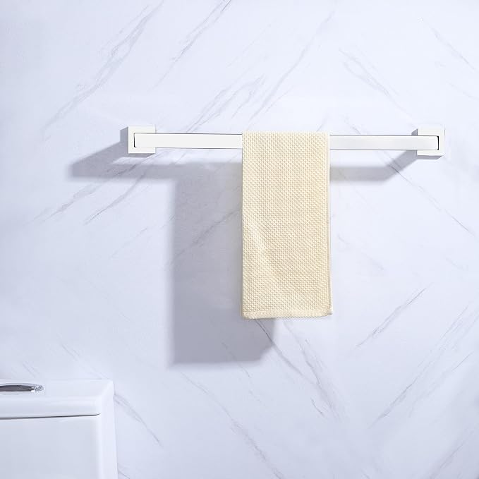 LANC 20-Inche Silver Towel Bars for Bathroom Wall Mounted Chrome Polished Bath Towel Racks Total-22” Towel Rods Stainless Steel Towel Rails for Lavatory Towel Holder Towel Hanger, A8804CP-5P1