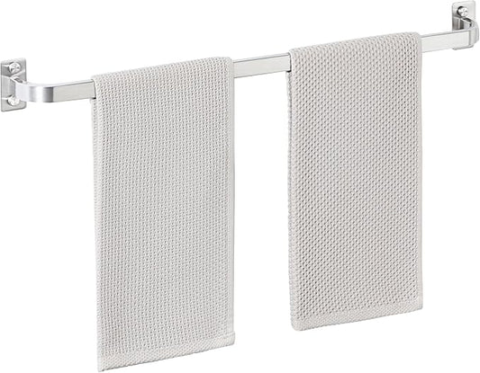 Mooche Bathroom Towel Bar, 24 inch Towel Racks for Bathroom Wall Mounted, SUS304 Stainless Steel Heavy Duty Towel Holder Bathroom Accessories Modern Home Decor, Brushed Finished