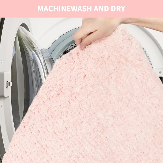 Bathroom Rugs Sets 3 Piece with Toilet Seat Cover 17.5"x 15" | Machine Washable Bath Rug Set with Tpr Non Slip Rubber Backing Solid Bath Mat Set for Luxury Bathroom Decoration