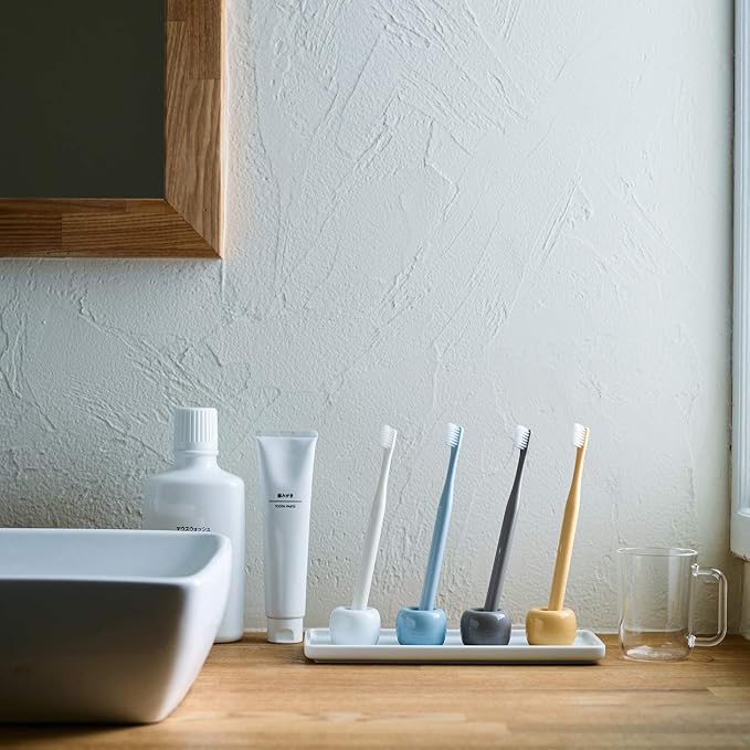 Muji Porcelain Toothbrush Stand (Blue)