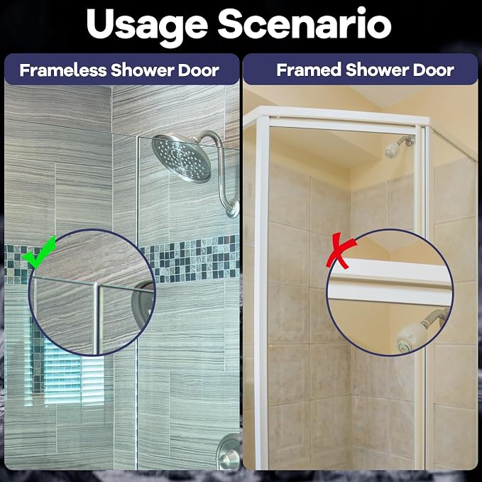 Zorfeter 12 Inch Extended Over Shower Door Hook, Stainless Steel Heavy Duty Shower Hooks Drilling-Free Towel Hooks for Bathroom Frameless Glass Shower Door - 3 Packs