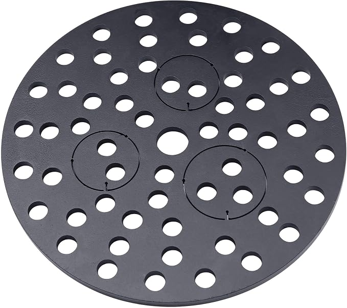 7" Cast Iron Drain Cover with Removable Drain Ports, Garage Drain Cover, Floor Drain, Floor Strainer