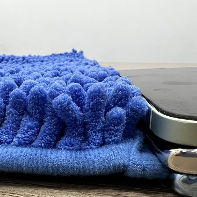 Blue Bath Mat - Super Soft Non-Slip, Machine Washable, Dries Quickly - Ultra Soft 3 Piece Bathroom Set