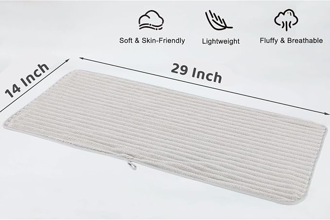 Luxury 3-Piece Quick-Dry Bath Towel Set – Ultra Soft Microfiber Towels | Hand Bath Towels for Bathroom, Pool, Home, Sports Gym & Travel – Elegant Twill Design (14”x 29.6”)