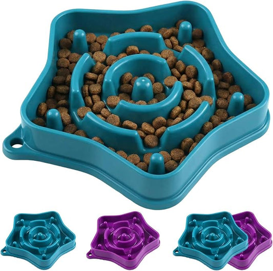 Pet Slow Feeder Bowl for Small Dogs, Puzzle Feeder for Petite Dogs, Anti-Choking, Slow Eating, 350ML Capacity, BPA-Free, Small Size