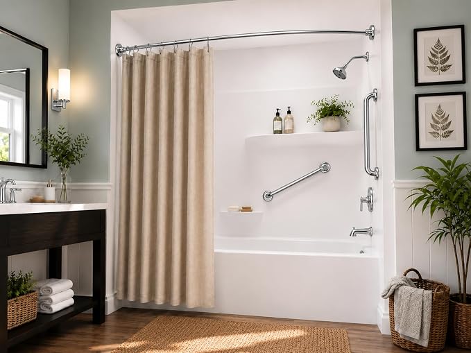 Utopia Alley Decorative Shower Safety Grab Bar Chrome 16";