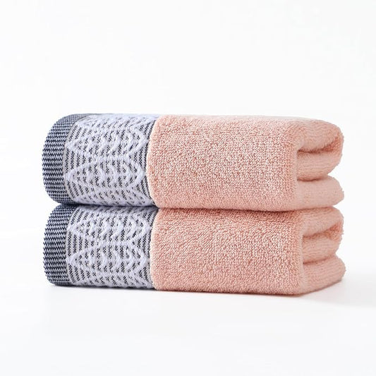 3 Pack Leaf Print Hand Towels, Decorative Cotton Soft | Highly Absorbent Towels Set for Bathroom, Face Spa, Kitchen, 13 x 30 Inches