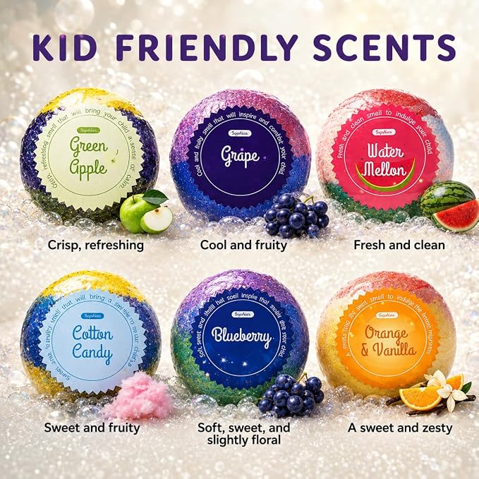 EvolutionUSA 6pc Epic Superhero Bath Bombs for Kids – Childrens Super Hero Bath Bombs Toy Inside, Organic Bathbomb with Surprise, Superhero Bath Fizzers, Fun Bathbombs Easter, Christmas, Birthday