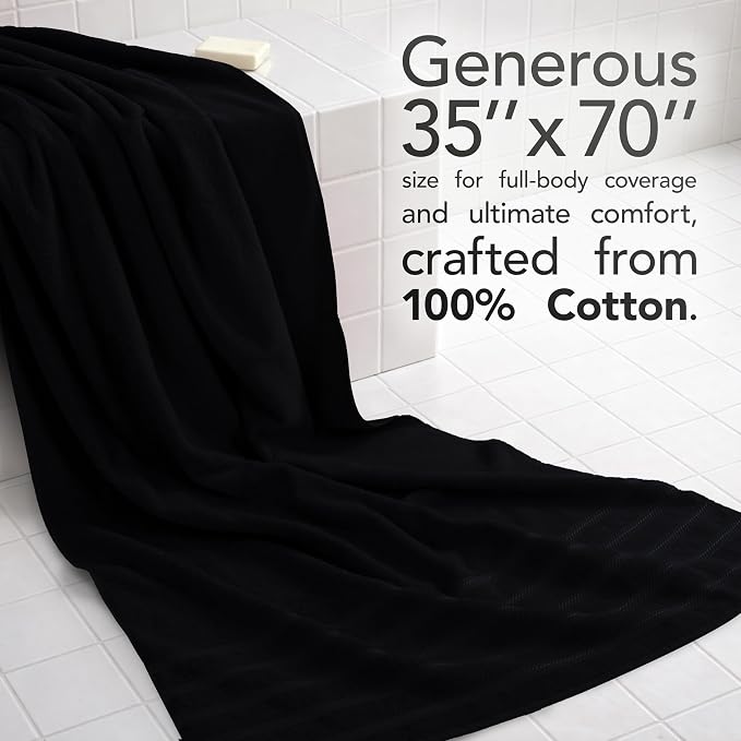 American Soft Linen 100% Cotton Luxury Turkish Towels, 35x70 XL Bath Sheet | Soft Absorbent Quick Dry OEKO Tex Standard 100 Certificated Durable Machine Washable Premium Hotel Quality