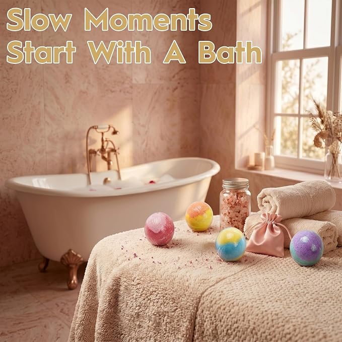 15 Pack Bath Bombs Gift Set for Women - 15 Unique Scents & Colors, Organic Handmade Bubble Bath Balls with Essential Oils & Shea Butter, Relaxing Spa Fizzies, Birthday Gifts for Mom Wife