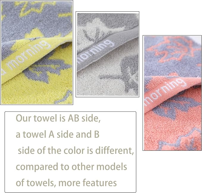 3 Pack Decorative Maple Leaf Hand Towels for Bathroom | Decorative Hand Towel Set for Face Spa Bath Gym Kitchen, 13x30 Inch, Premium materials ensure