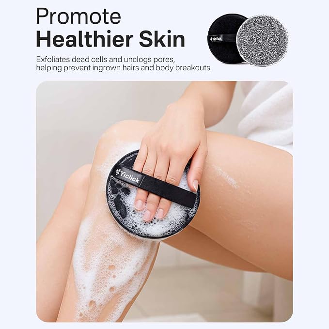 Exfoliating Body Scrubber (2 Pack), Body Exfoliator Scrubber, Exfoliating Sponge for Shower Bath, Shower Loofah Luffa Lufa with Handle, Dead Skin Exfoliator for Body Scrub, Men Women