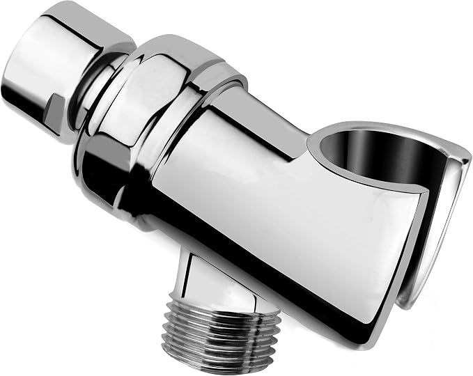 Brass Soild On Wall Mount Handheld Shower Head Holder Bracket, Chrome