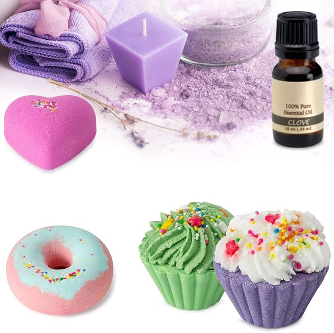 comfso Bath Bombs for Kids, 10 Bath Bomb Gift Set, Natural Bubble Bathbombs | Shea Butter Dry Skin Moisturize, Fizzy Spa Bath for Her Mom Women Kids Girls Girlfriend, Birthday Gifts