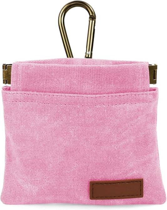 1 Pcs Pocket Pet Training Pouch,Dog Treat Pouch (Pink) | For Portable Pet Dog Walking Bag, Travel or Outdoor Use