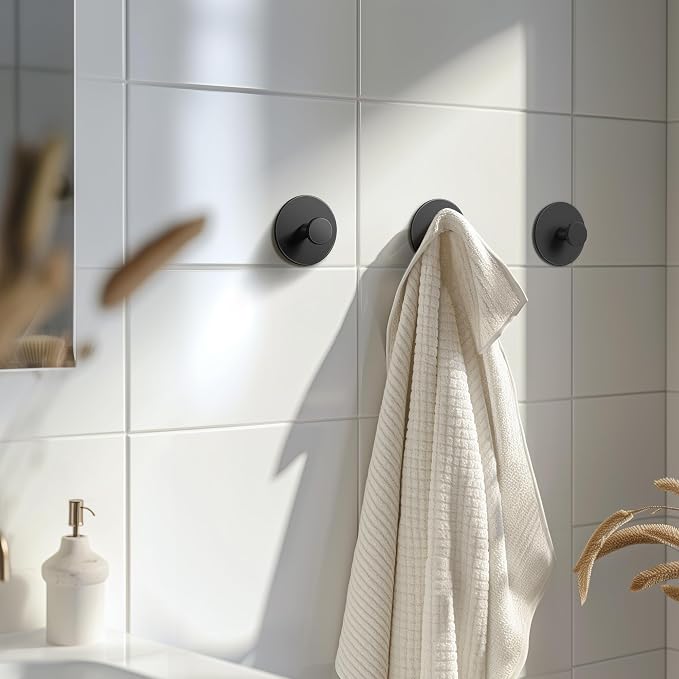 bussdis 10-Pack White Adhesive Wall Hook for Coat and Towel: Extra Sticky 12 LB (Max), Stainless Coat Rack Door Holder Hanger, Heavy Duty