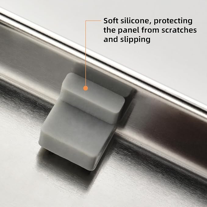 Linear Shower Drain ，48 Inch Brushed 304 Stainless Steel Rectangle Shower Floor Drain，with Reversable Tile-inPattern Drain Cover & Hair Catcher, Adjustable Feet